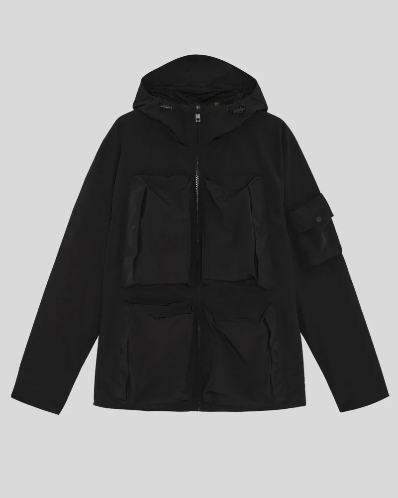 Lyle & Scott Leichte Herren-Windjacke | Tiefschwarz
