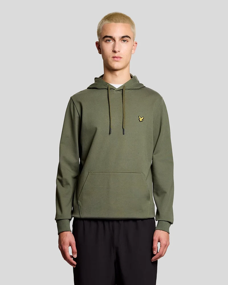 Lyle & Scott Leichter Sport-Hoodie für Herren | Kaktusgrün