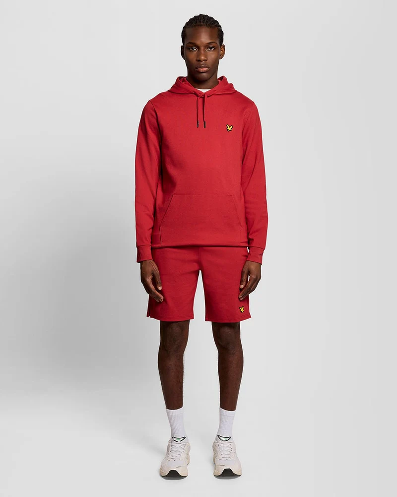 Lyle & Scott Leichter Sport-Hoodie für Herren | Granatrot