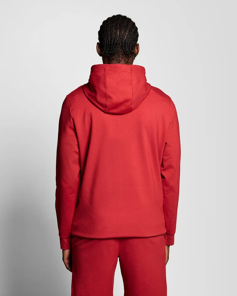 Lyle & Scott Leichter Sport-Hoodie für Herren | Granatrot