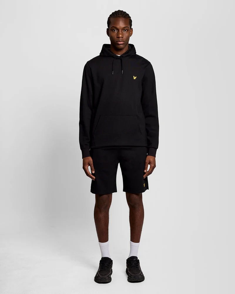Lyle & Scott Leichter Sport-Hoodie für Herren | Tiefschwarz