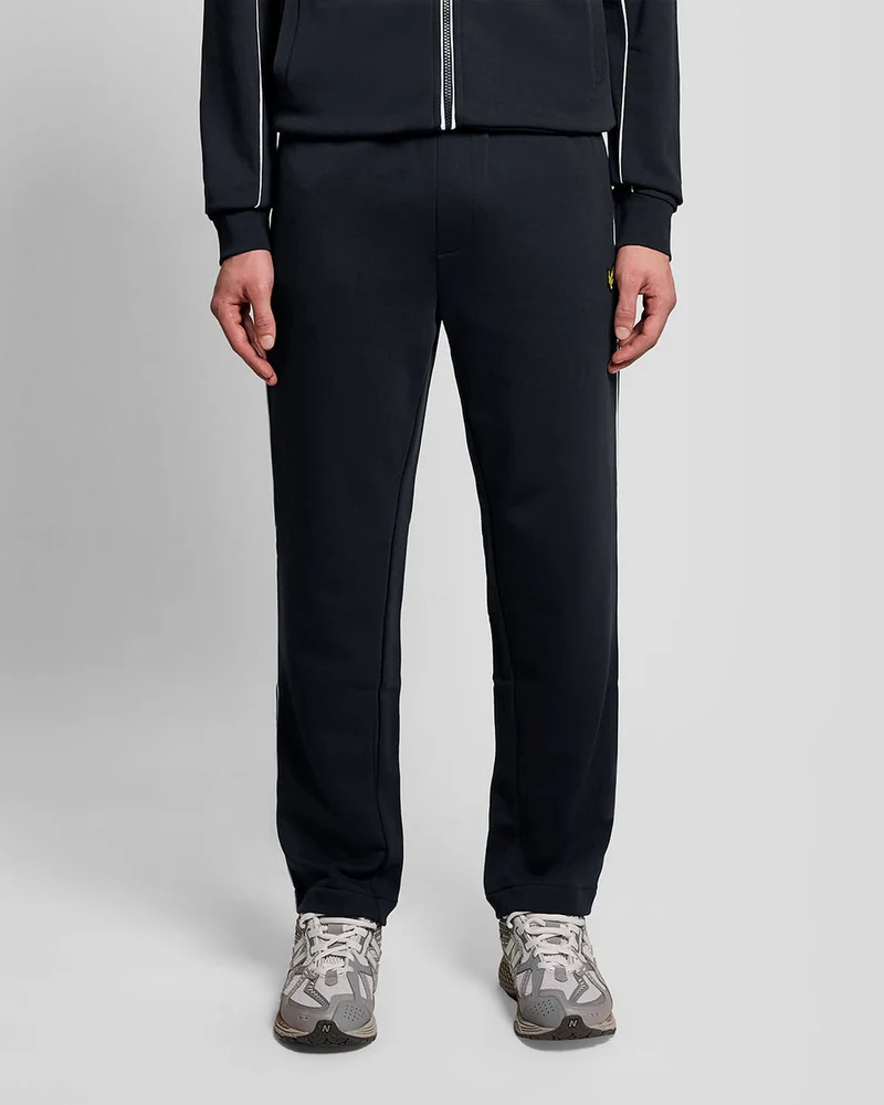 Lyle & Scott Herren-Trainingshose mit geradem Bein und Paspelierung | Dunkelblau