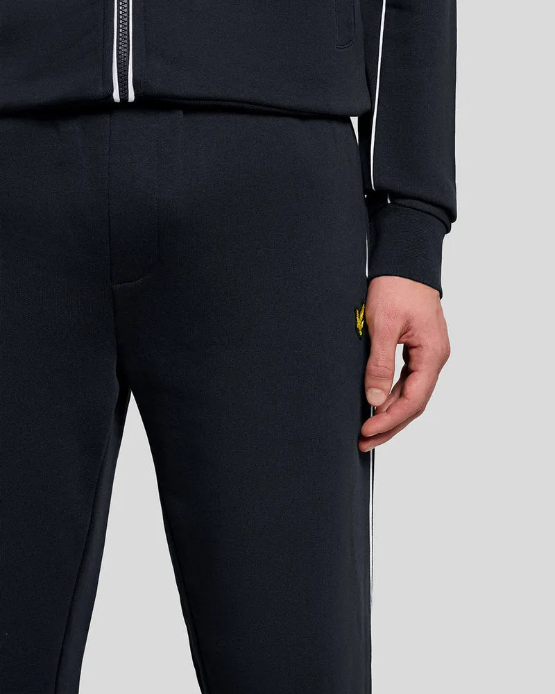 Lyle & Scott Herren-Trainingshose mit geradem Bein und Paspelierung | Dunkelblau