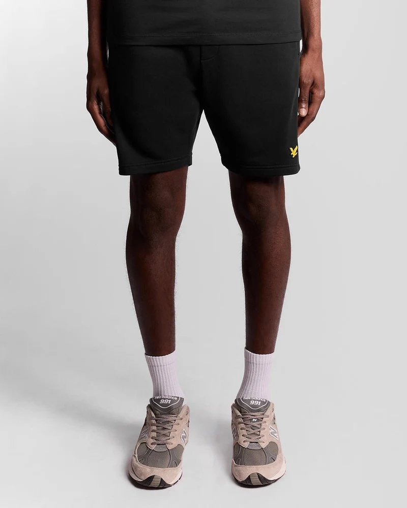 Lyle & Scott Sport-Tape-Shorts für Herren | Tiefschwarz