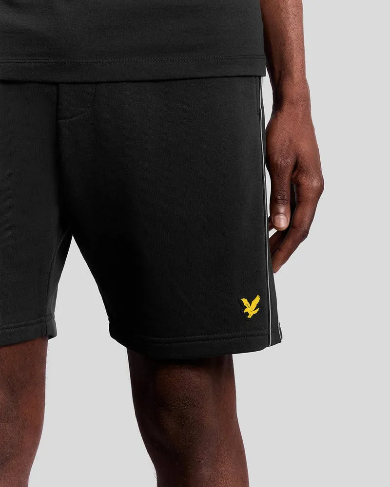 Lyle & Scott Sport-Tape-Shorts für Herren | Tiefschwarz