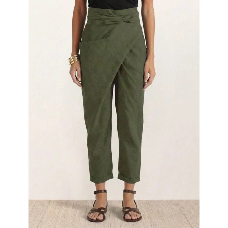 Angelika | Damen Freizeit High Waist Hose