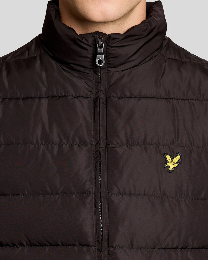 Lyle & Scott Steppweste für Herren | Tiefschwarz