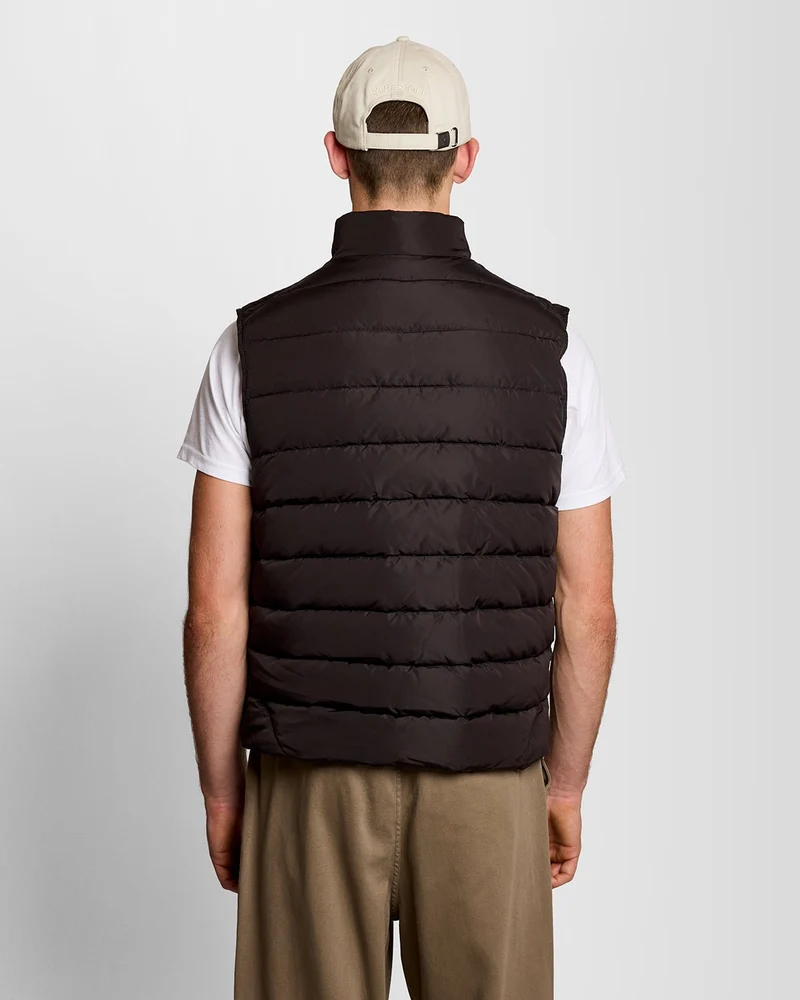 Lyle & Scott Steppweste für Herren | Tiefschwarz