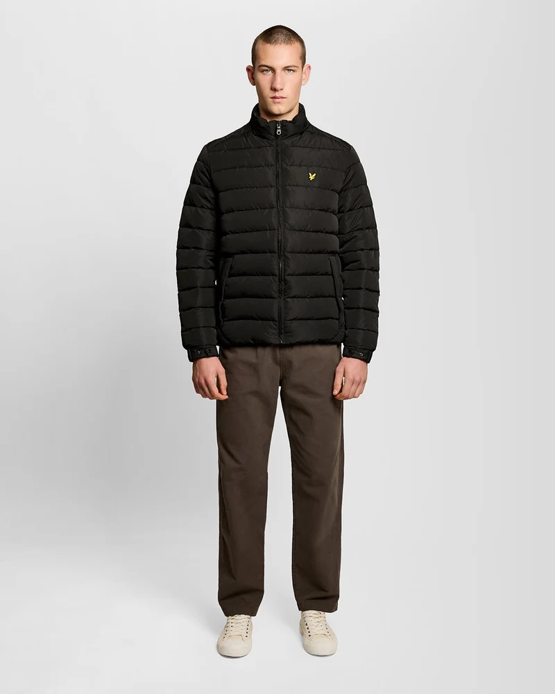 Lyle & Scott Steppjacke für Herren | Tiefschwarz