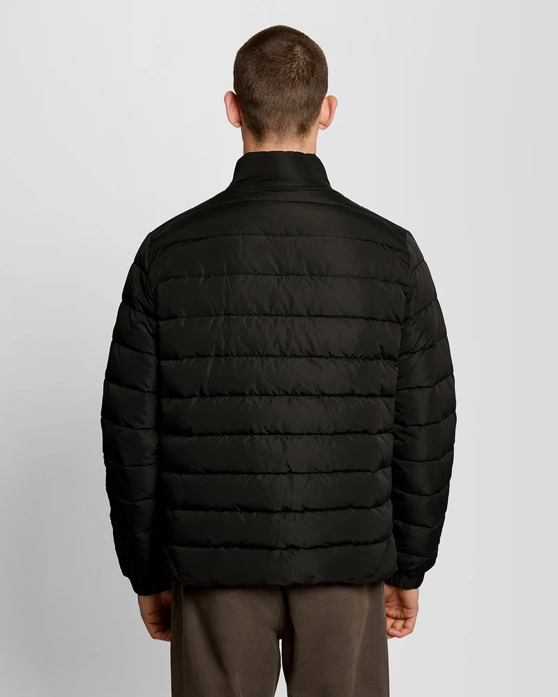 Lyle & Scott Steppjacke für Herren | Tiefschwarz