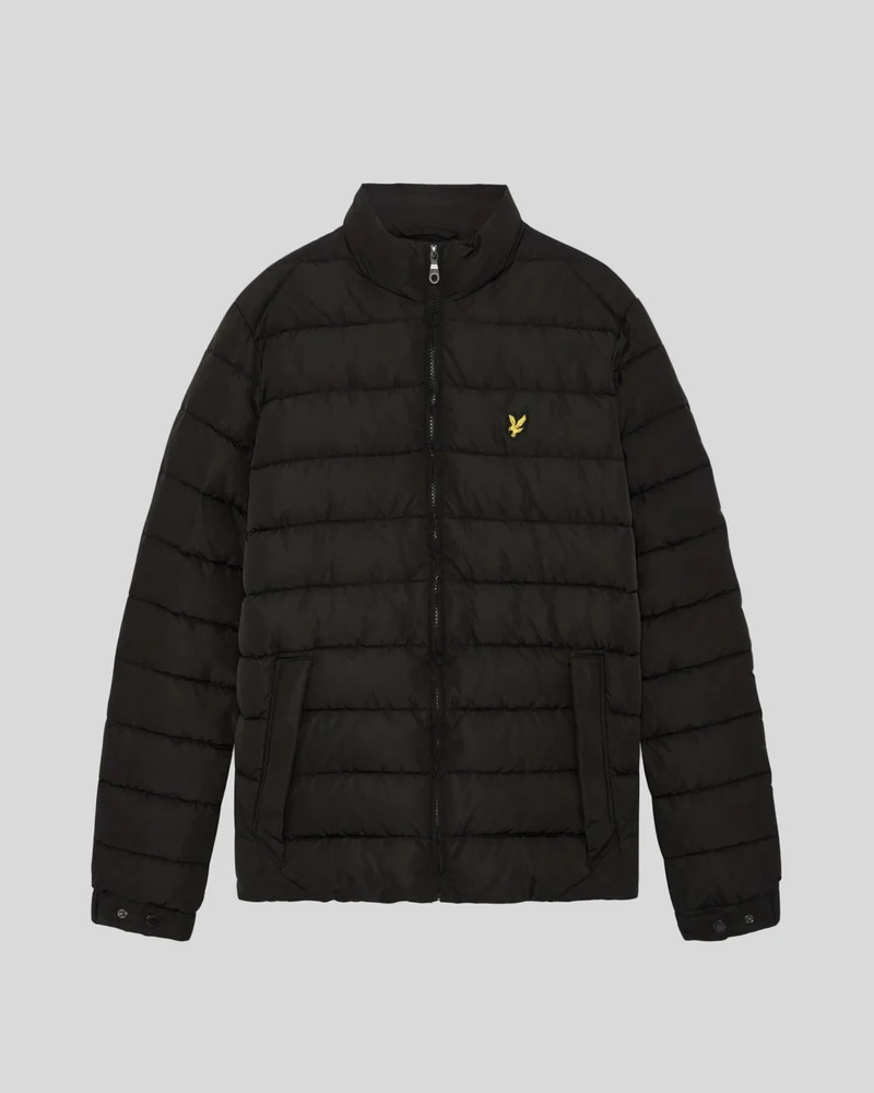 Lyle & Scott Steppjacke für Herren | Tiefschwarz