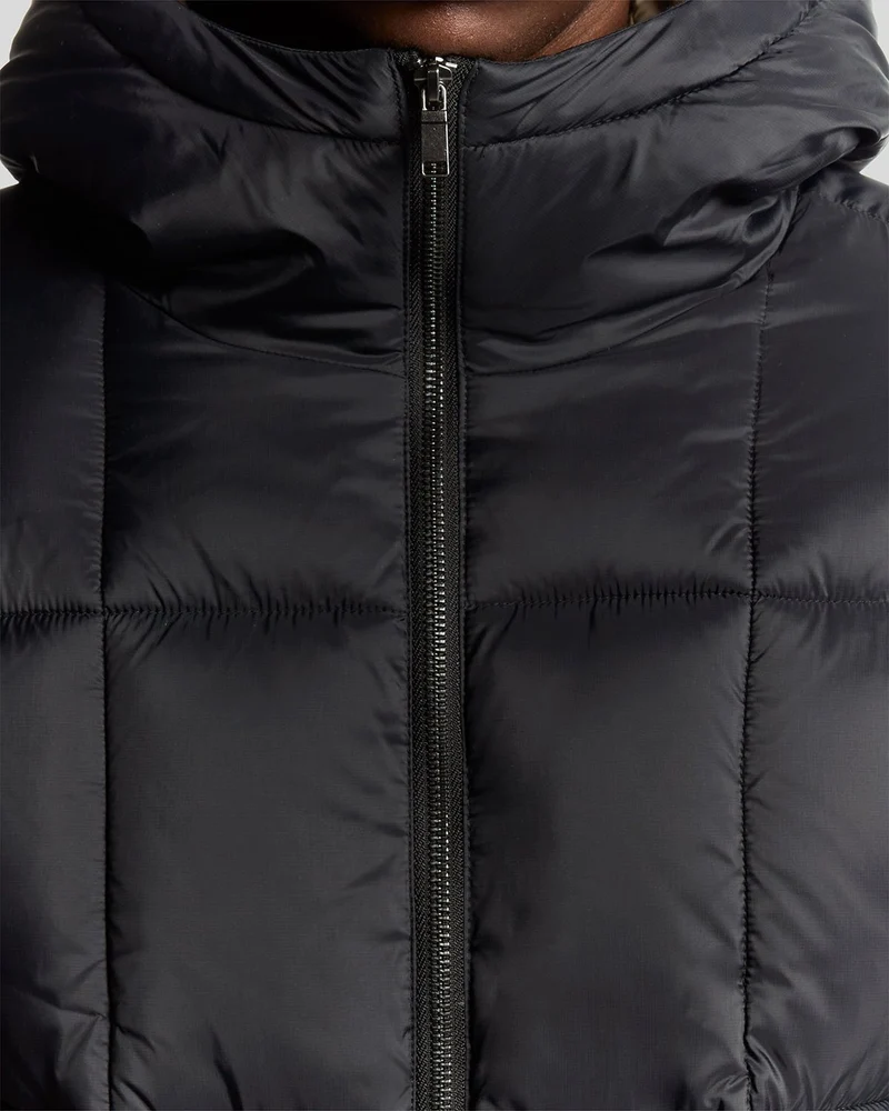 Lyle & Scott Herren-Steppjacke im Cocoon-Stil | Lack