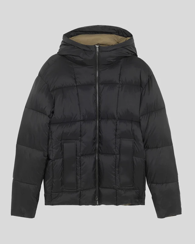 Lyle & Scott Herren-Steppjacke im Cocoon-Stil | Lack