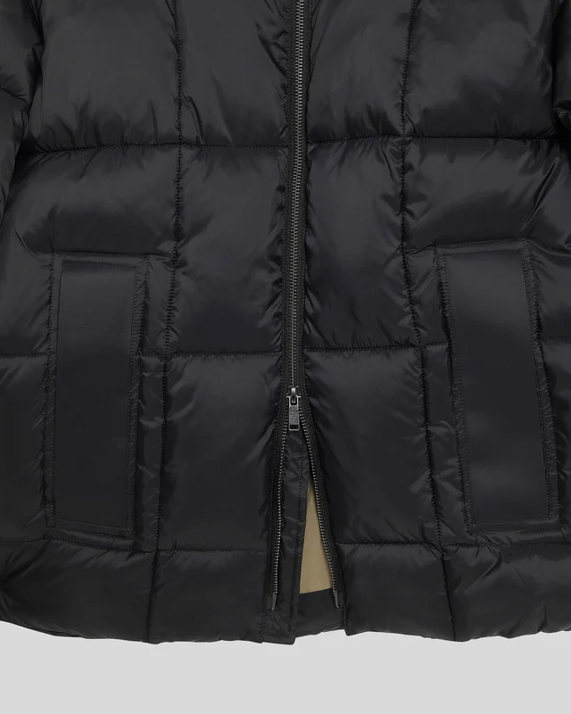 Lyle & Scott Herren-Steppjacke im Cocoon-Stil | Lack