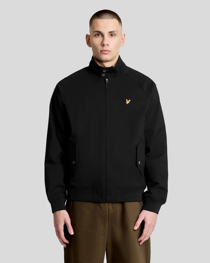Lyle & Scott Herren-Harrington-Jacke aus Baumwolle | Tiefschwarz