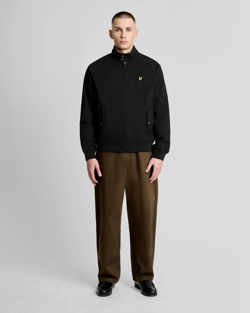 Lyle & Scott Herren-Harrington-Jacke aus Baumwolle | Tiefschwarz