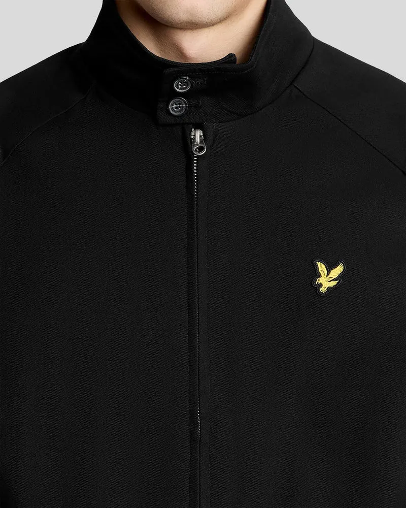 Lyle & Scott Herren-Harrington-Jacke aus Baumwolle | Tiefschwarz