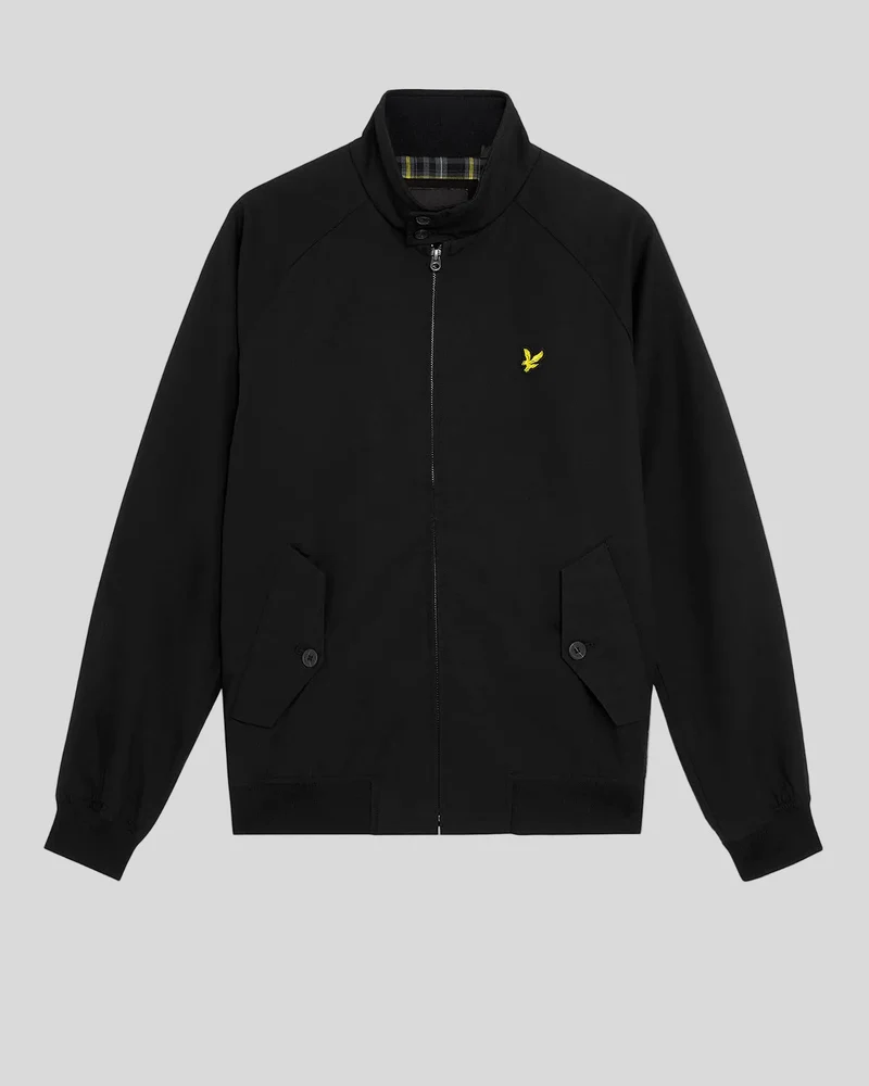Lyle & Scott Herren-Harrington-Jacke aus Baumwolle | Tiefschwarz
