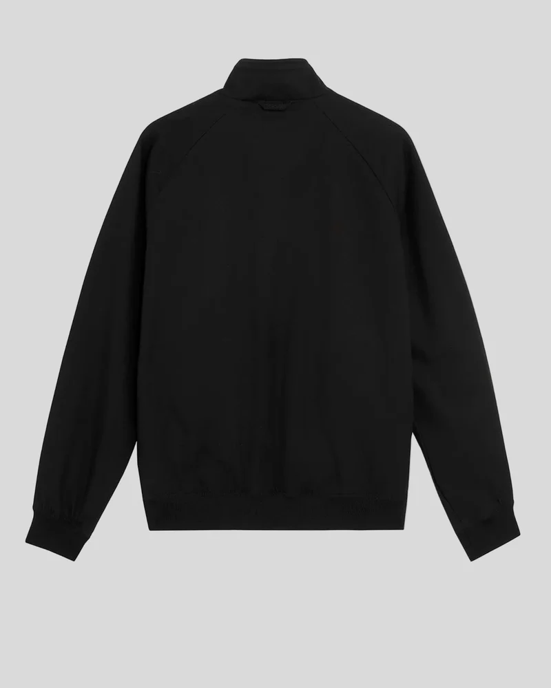 Lyle & Scott Herren-Harrington-Jacke aus Baumwolle | Tiefschwarz