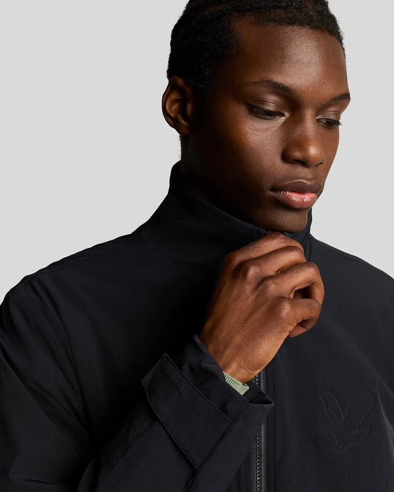 Lyle & Scott Keyline Windbreaker-Jacke für Herren | Tiefschwarz