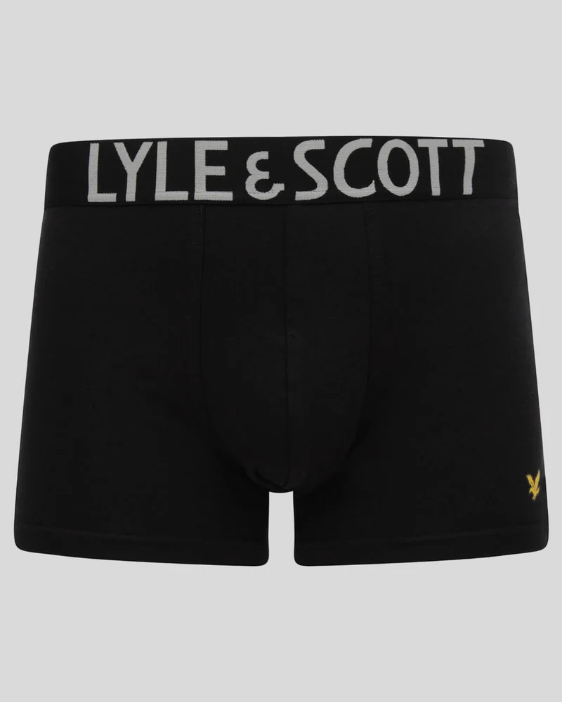 Lyle & Scott Daniel Herren-Badehosen | 3er-Pack | Schwarz