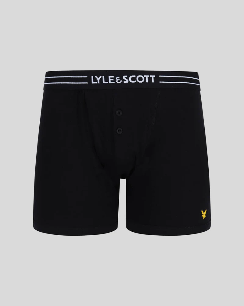 Lyle & Scott Lewis Herren-Trunks mit Knopfleiste | 3er-Pack | Gemischt