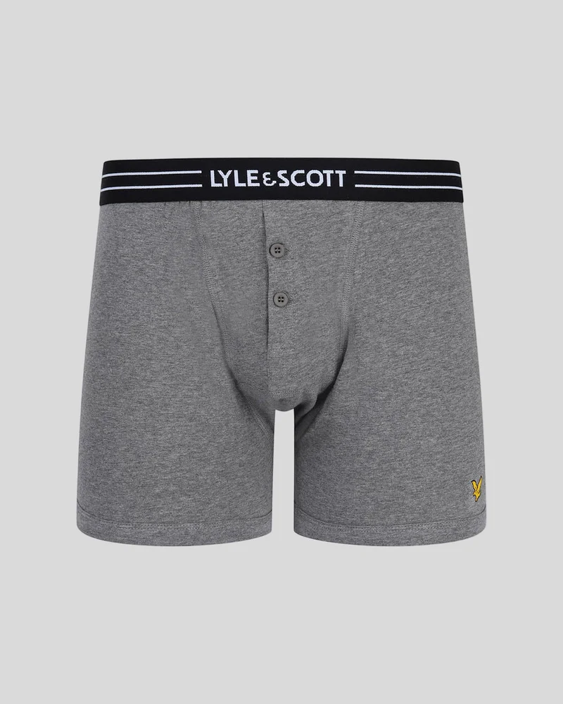 Lyle & Scott Lewis Herren-Trunks mit Knopfleiste | 3er-Pack | Gemischt