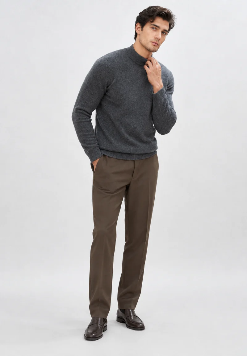 Feinstrickpullover mit Stehkragen – Émeric