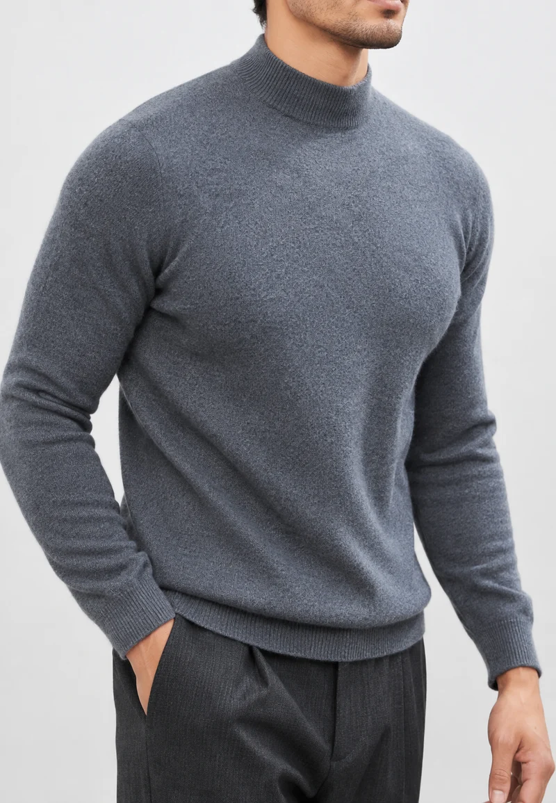 Feinstrickpullover mit Stehkragen – Émeric