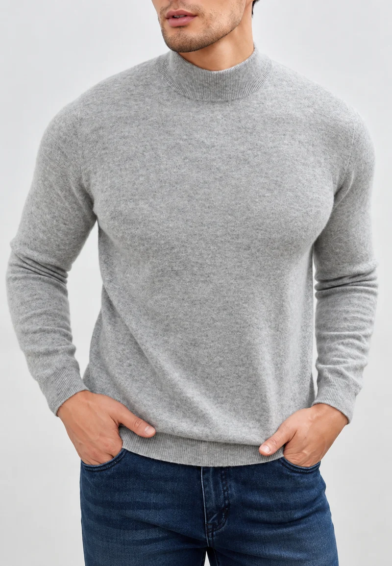 Feinstrickpullover mit Stehkragen – Émeric
