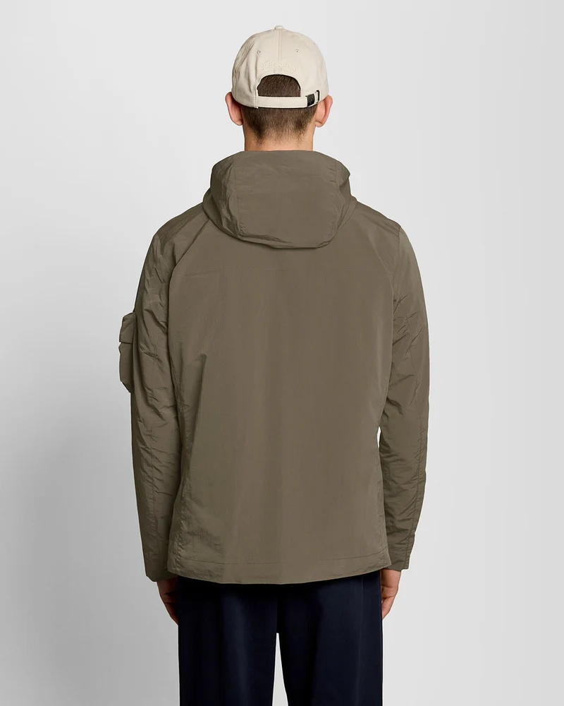 Lyle & Scott Leichte Herren-Windjacke | Khaki-Asch