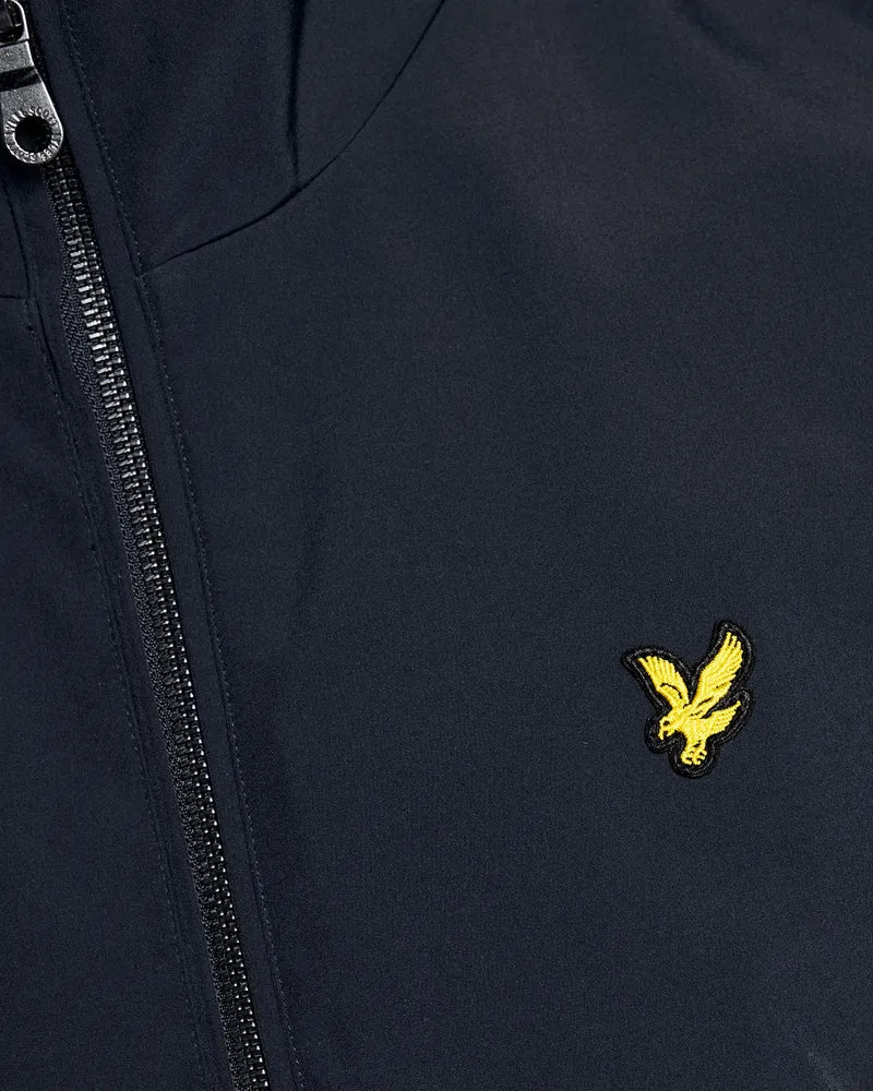 Lyle & Scott Herren-Softshellweste mit Mesh-Einsatz am Rücken | Dunkelblau