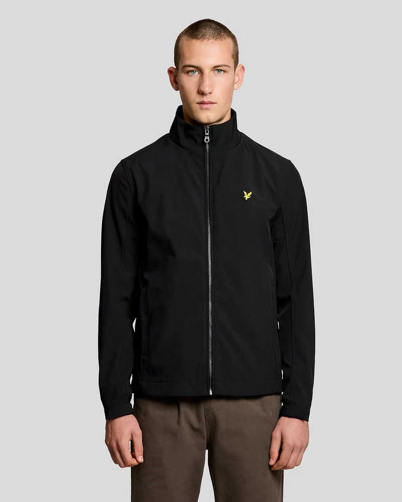 Lyle & Scott Softshelljacke für Herren mit Mesh-Rücken | Tiefschwarz