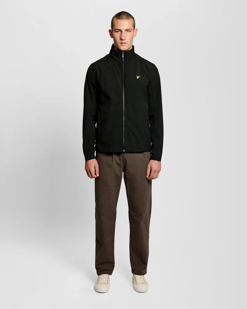 Lyle & Scott Softshelljacke für Herren mit Mesh-Rücken | Tiefschwarz