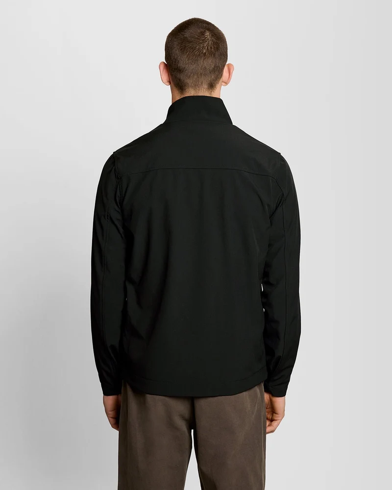 Lyle & Scott Softshelljacke für Herren mit Mesh-Rücken | Tiefschwarz