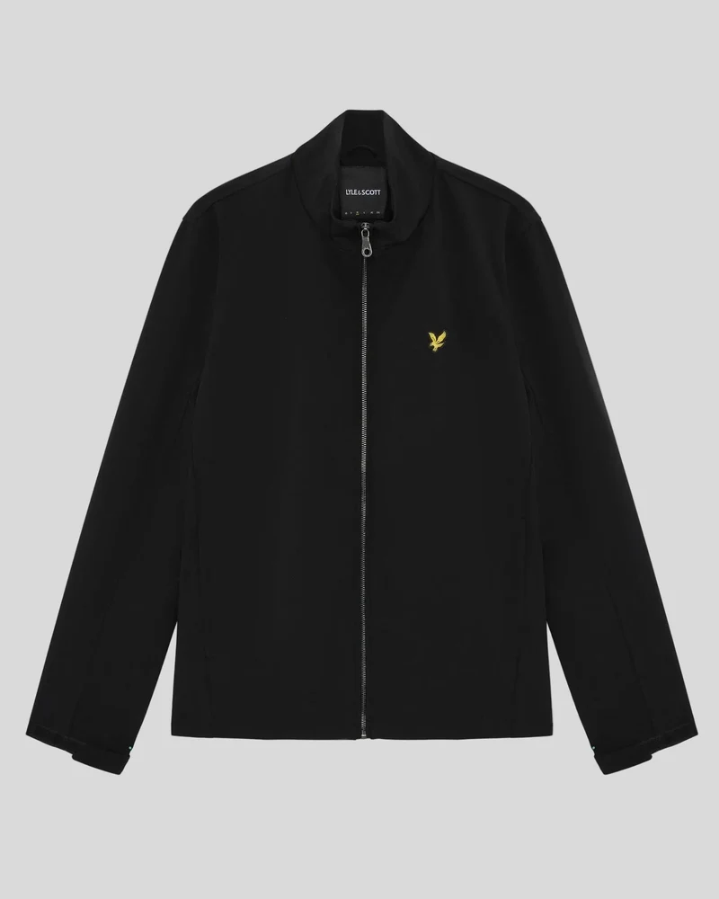 Lyle & Scott Softshelljacke für Herren mit Mesh-Rücken | Tiefschwarz
