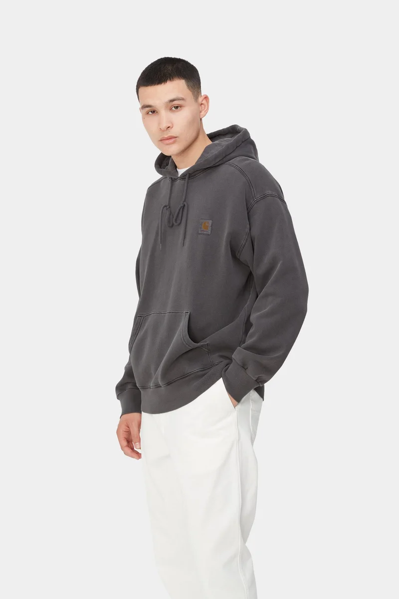 Carhartt WIP Nelson Sweatshirt für Herren | Schwarz, stückgefärbt