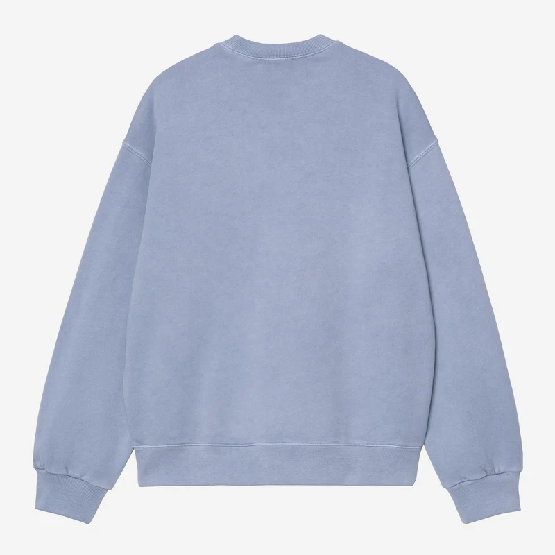 Carhartt WIP Nelson Sweatshirt für Herren | Hellblau, stückgefärbt