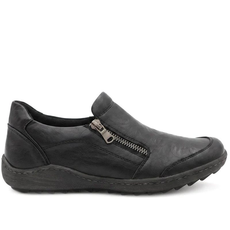 Smart Zip Closure Shoes - WBINS44025 / 329 763 - Black