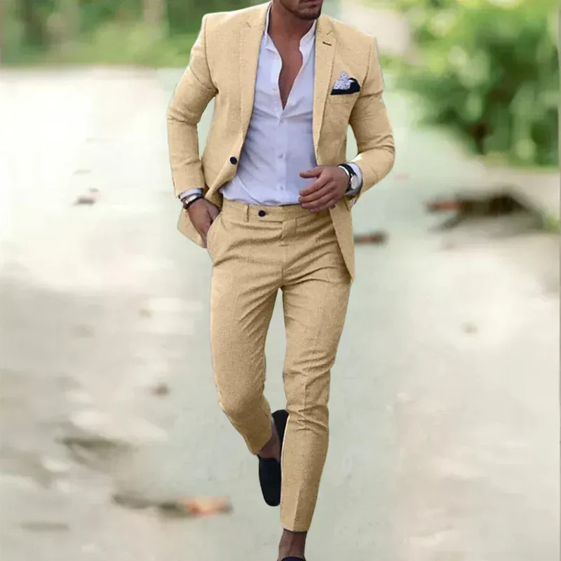 Noah | Herren Leichter Anzug Slim Fit Hochzeit