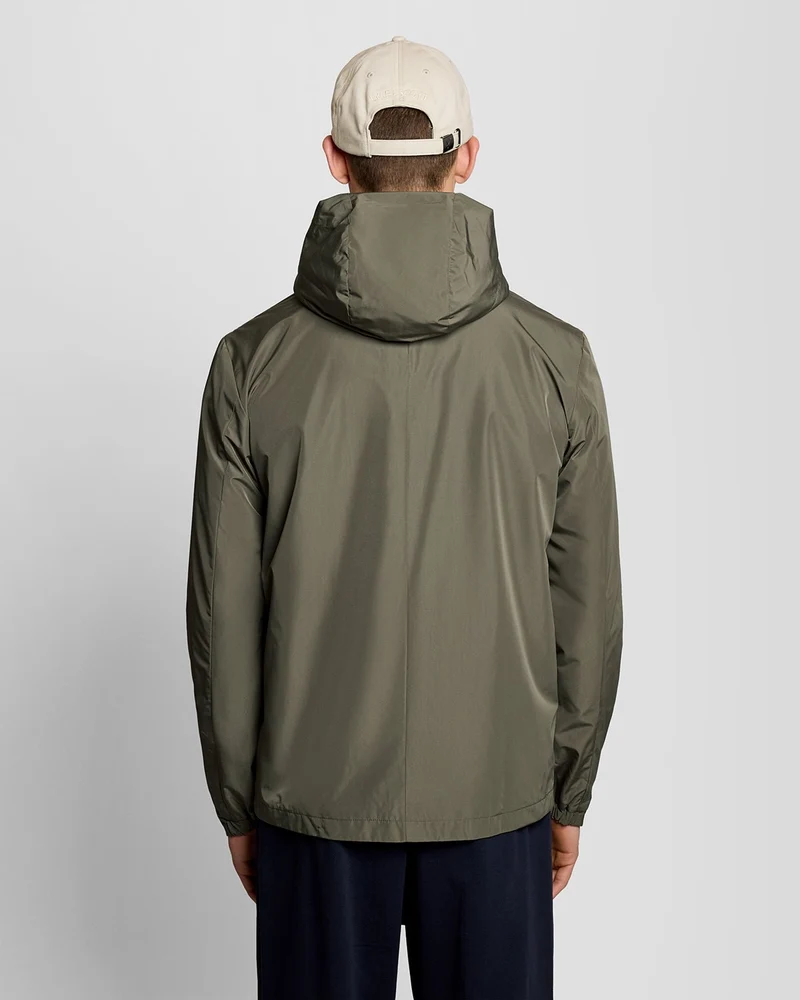 Lyle & Scott Leichte Herren-Kapuzenjacke | Khaki-Asch