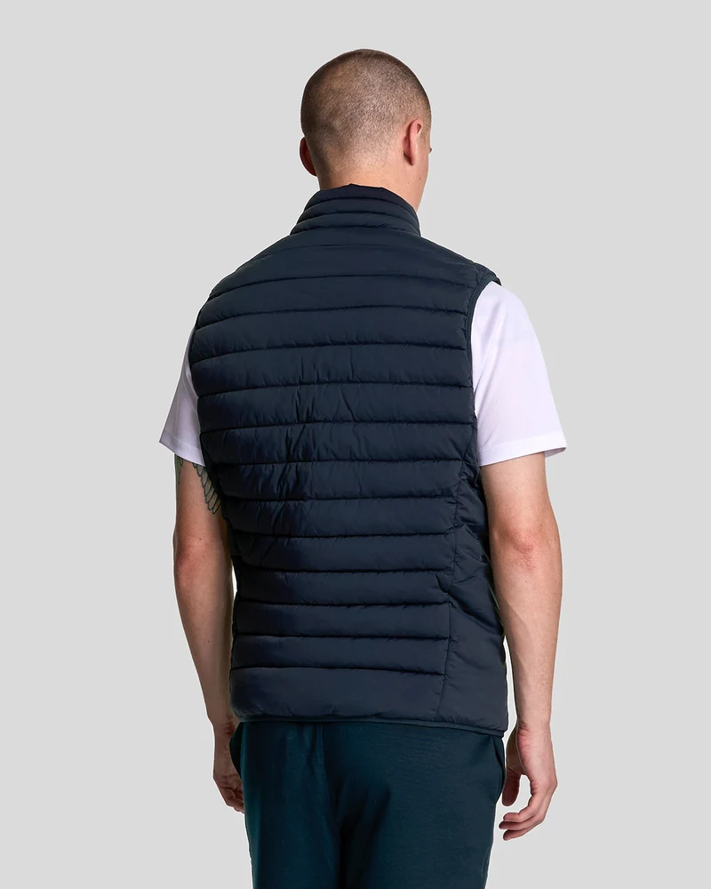 Lyle & Scott Leichte Herren-Sport-Steppweste | Dunkelblau