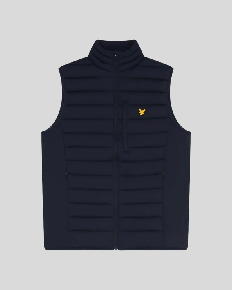 Lyle & Scott Leichte Herren-Sport-Steppweste | Dunkelblau