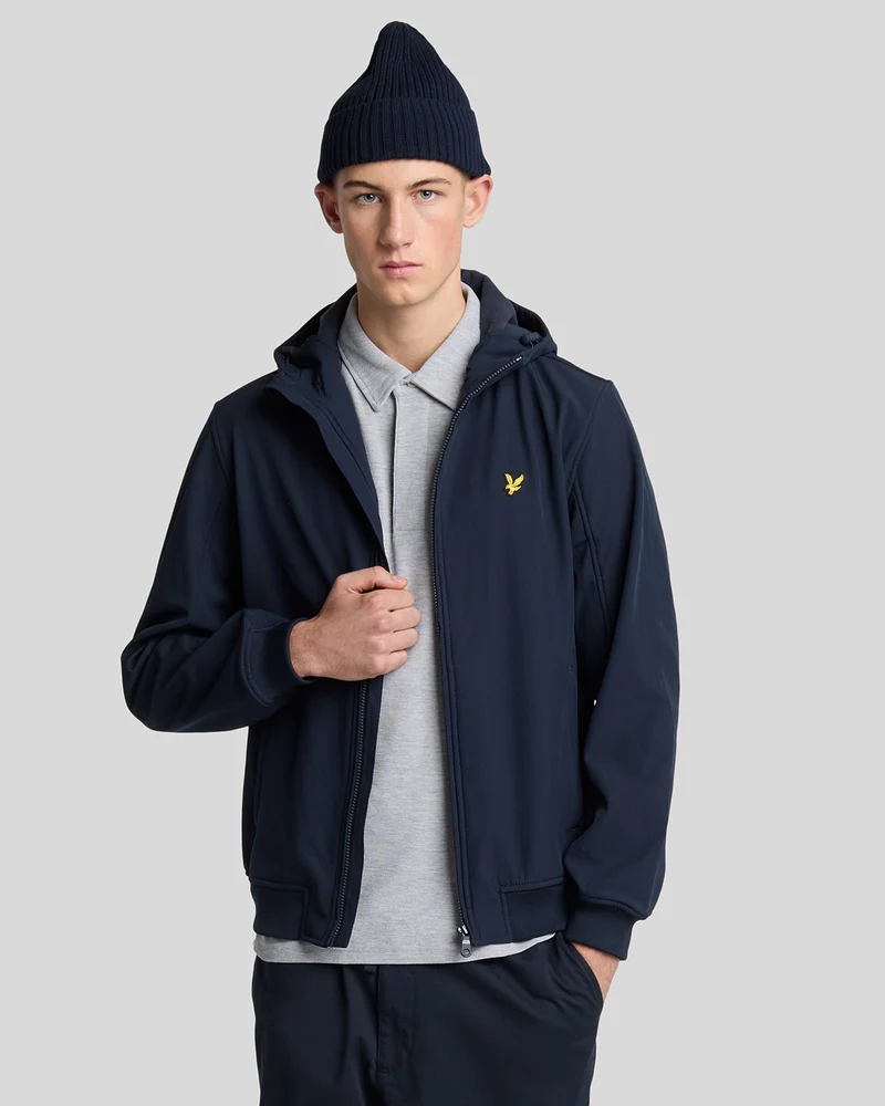 Lyle & Scott Herren-Softshelljacke mit Fleecefutter | Dunkelblau