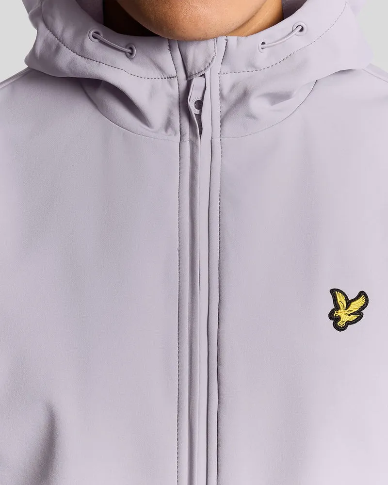 Lyle & Scott Herren-Softshelljacke mit Fleecefutter | Aschflieder