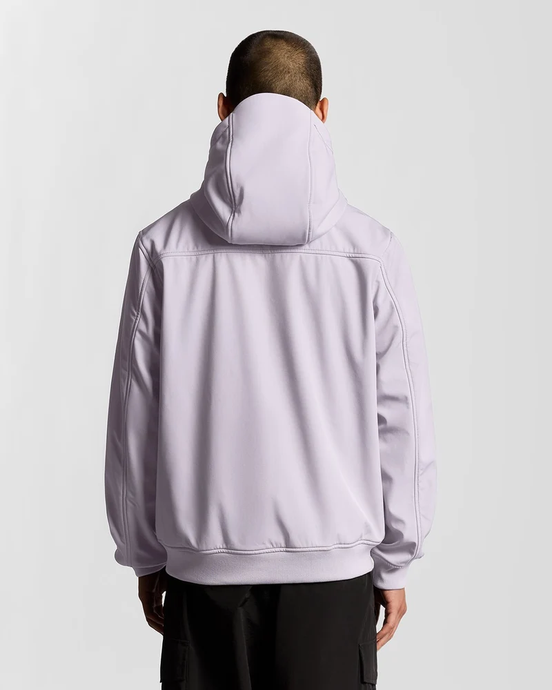 Lyle & Scott Herren-Softshelljacke mit Fleecefutter | Aschflieder