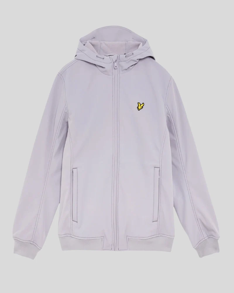 Lyle & Scott Herren-Softshelljacke mit Fleecefutter | Aschflieder