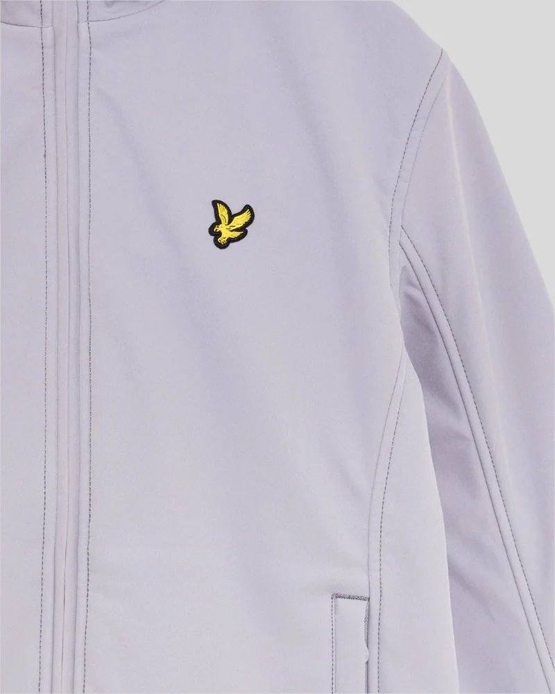 Lyle & Scott Herren-Softshelljacke mit Fleecefutter | Aschflieder