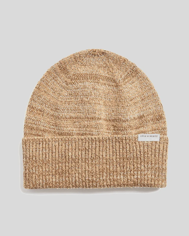 Lyle & Scott Mehrfarbige Marl-Mütze | Tigeraugen-Marmorierung