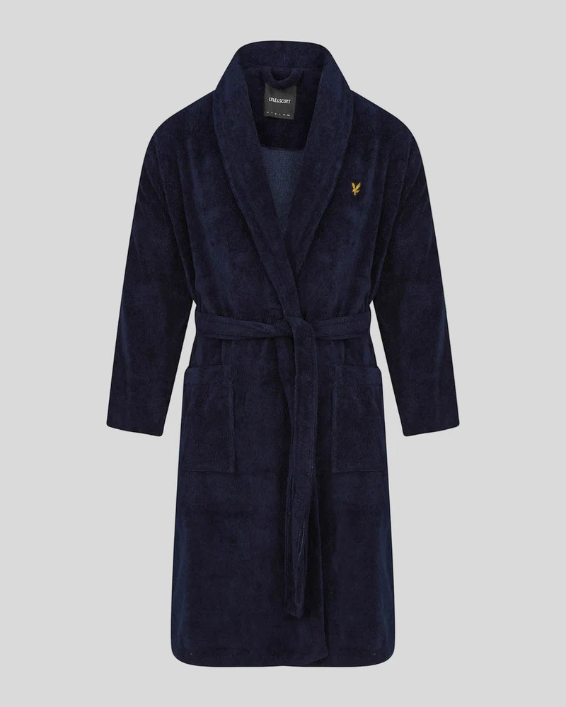 Lyle & Scott Herren-Frottee-Bademantel | Kurzmantel